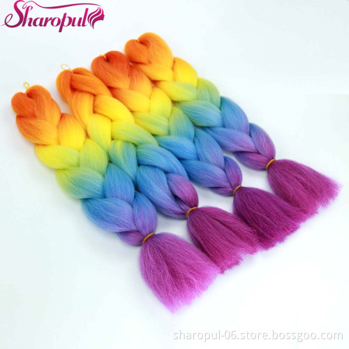 factory supplying Japanese synthetic fiber jumbo braid hair, braid hair with various colors
